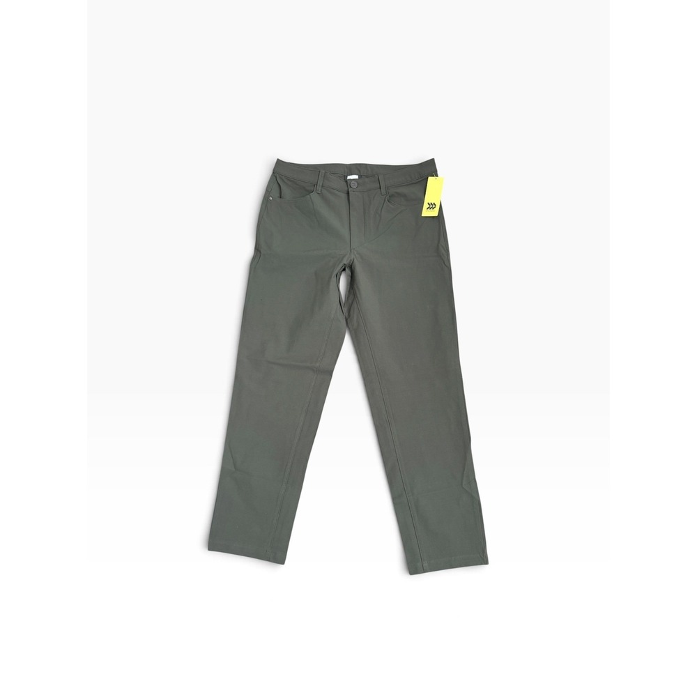 All in Motion Mens Twill Golf Pants Olive Green 34x34 Stretch Chino Trouser NEW